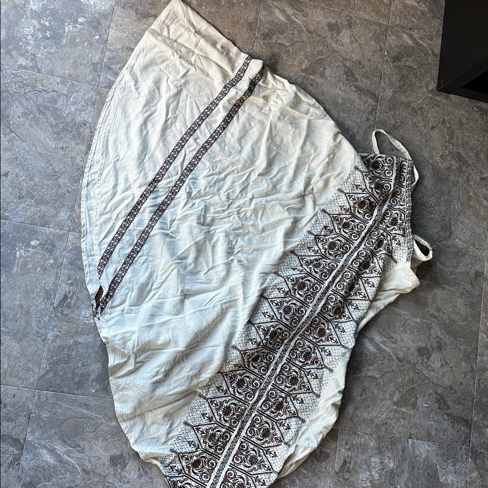 Hand stitched wrap around skirt made in Greece